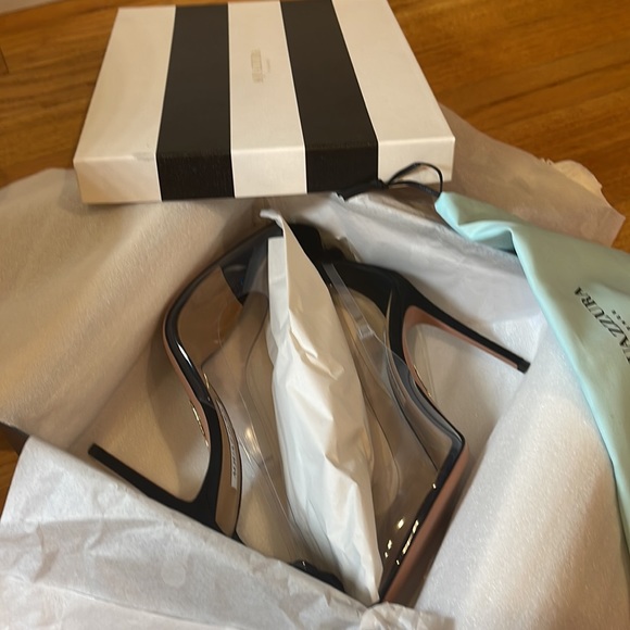 Aquazzura Tie Bow Plexi 105 pumps - Picture 17 of 17